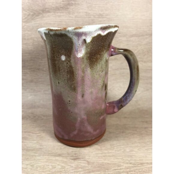 Funny Face Mug Pottery Blue Eyed Buck Tooth Whimsical Signed Crosby Nova Scotia - Picture 5 of 7